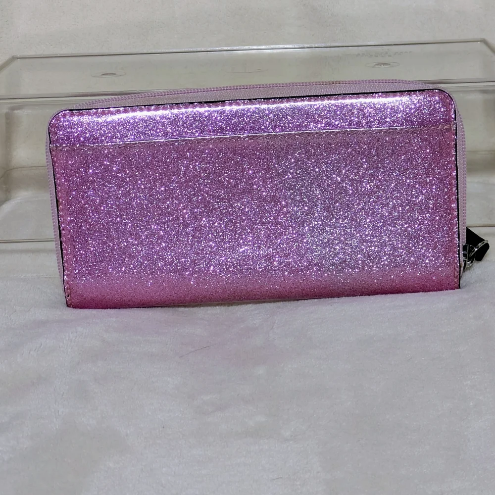 Women's KATE SPADE Mavis Street Needa Wallet Glittery Pink‎ Contemporary Rare